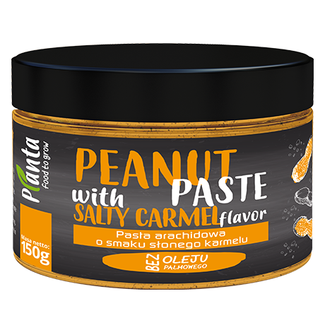 Pasta arachidowa słony karmel z kawałkami orzecha